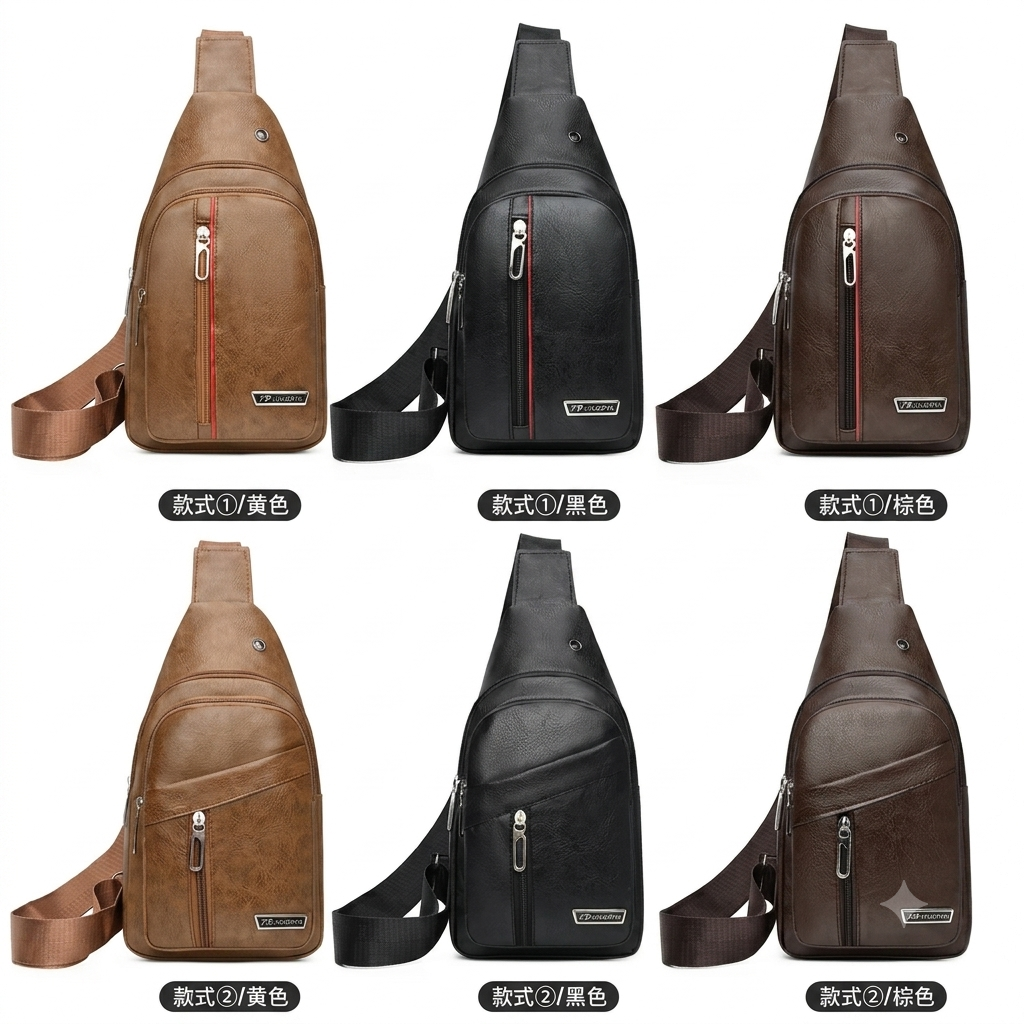 Men's Leather Cross Bag