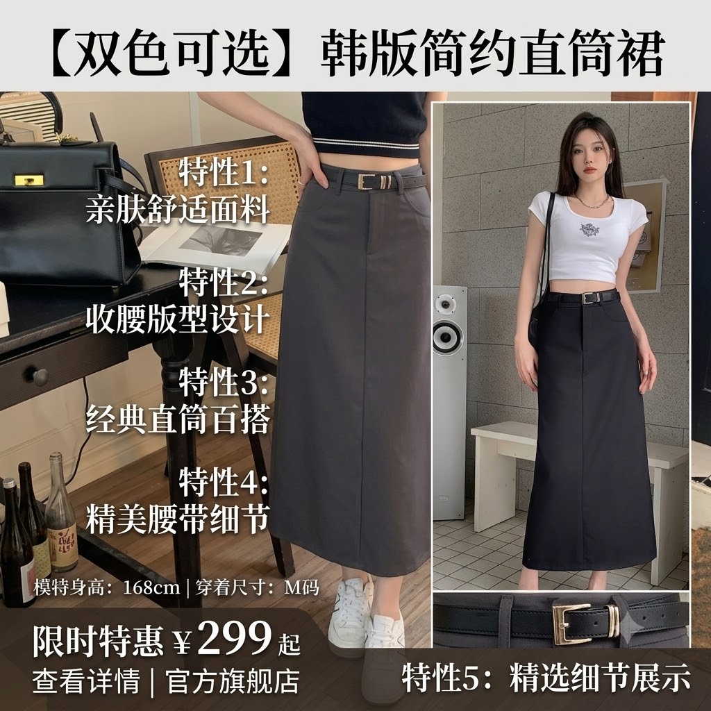 Women's High-Waisted Tailored Maxi Skirt