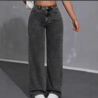 Women's High-Waisted Wide-Leg Jeans