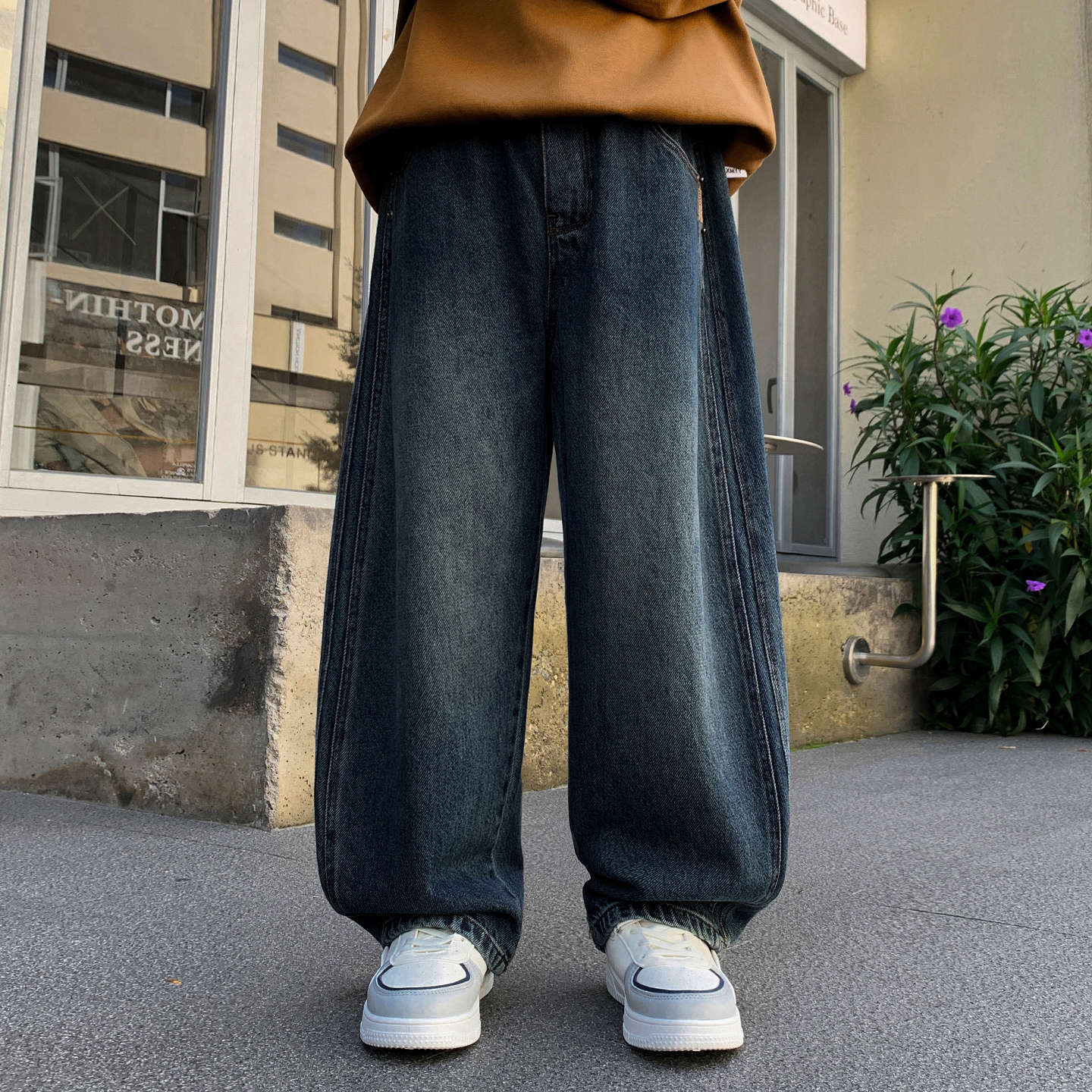 Kid's Baggy Wide-Leg Denim Jeans