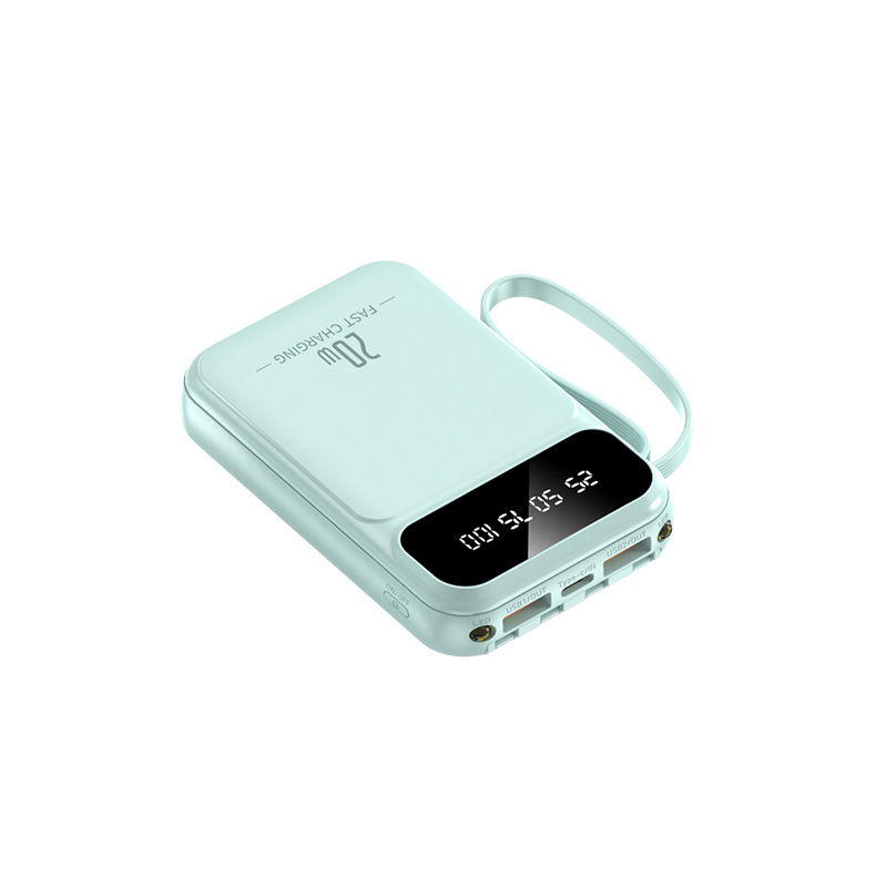 Pocket-Sized 20W Fast Charging LED Power Bank (20000 mAh)
