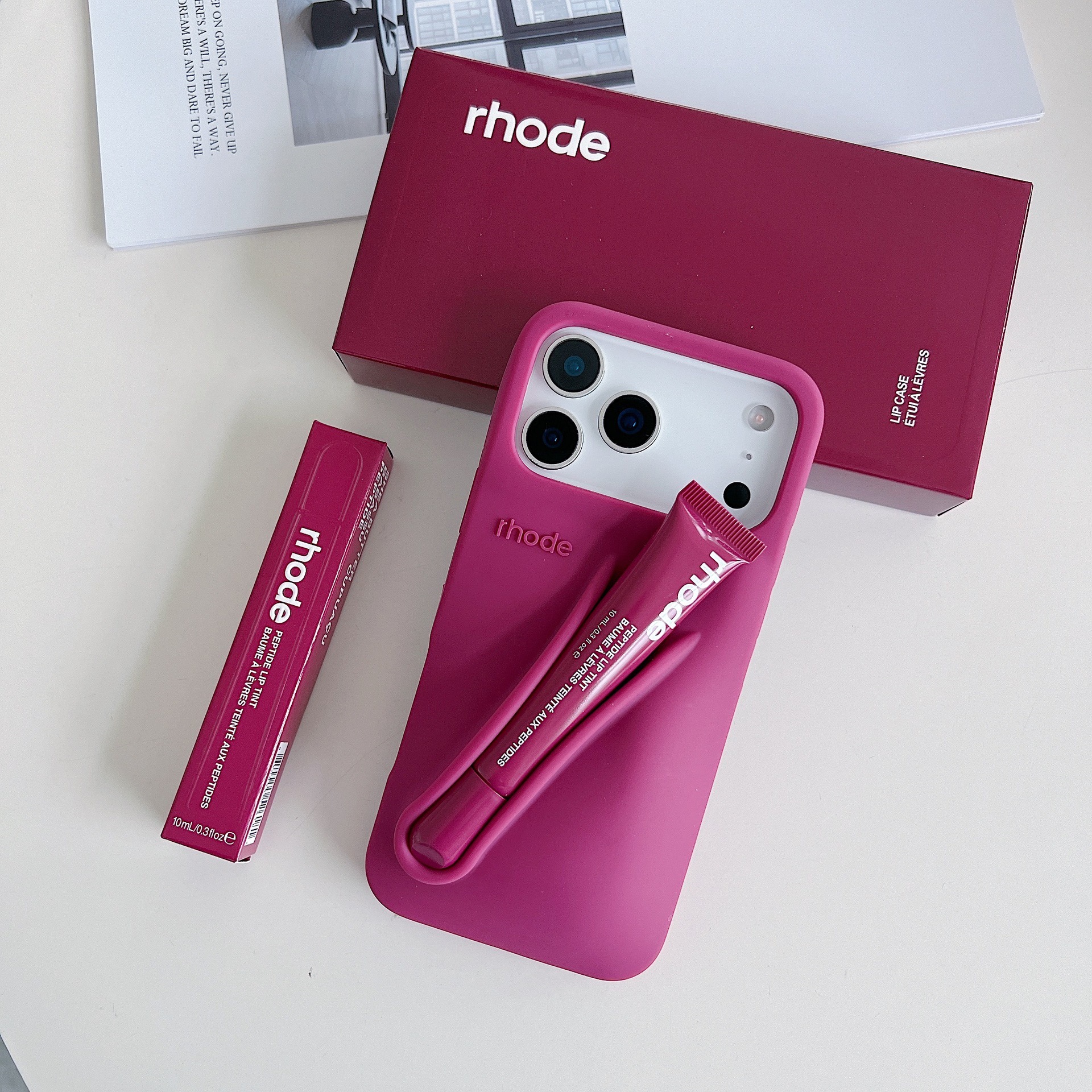 Trendy Silicone Lip Case & Peptide Lip Tint Combo